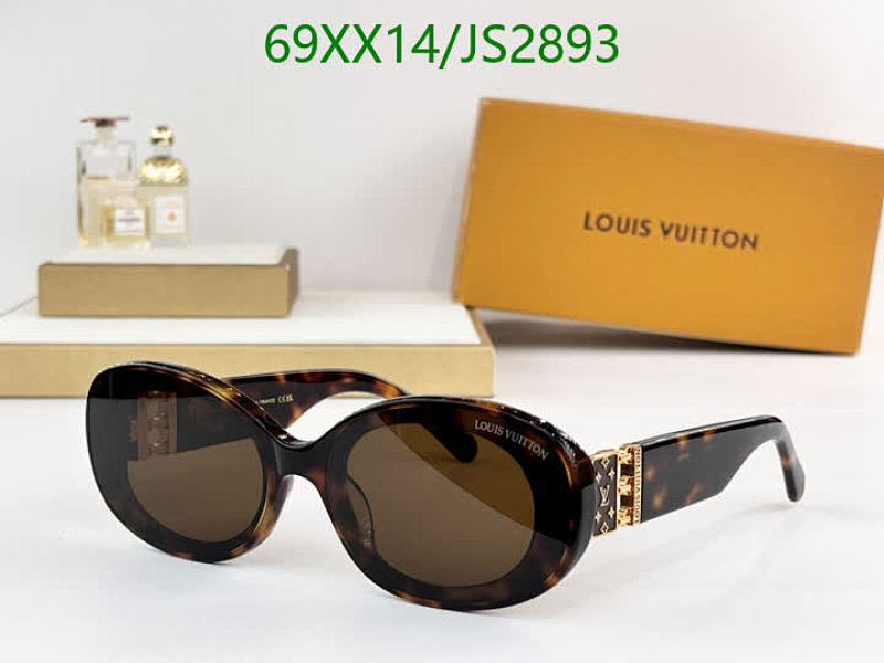Louis Vuitton Women's JS2893 Brown Tortoise Shell Oval Sunglasses | 63-17-145