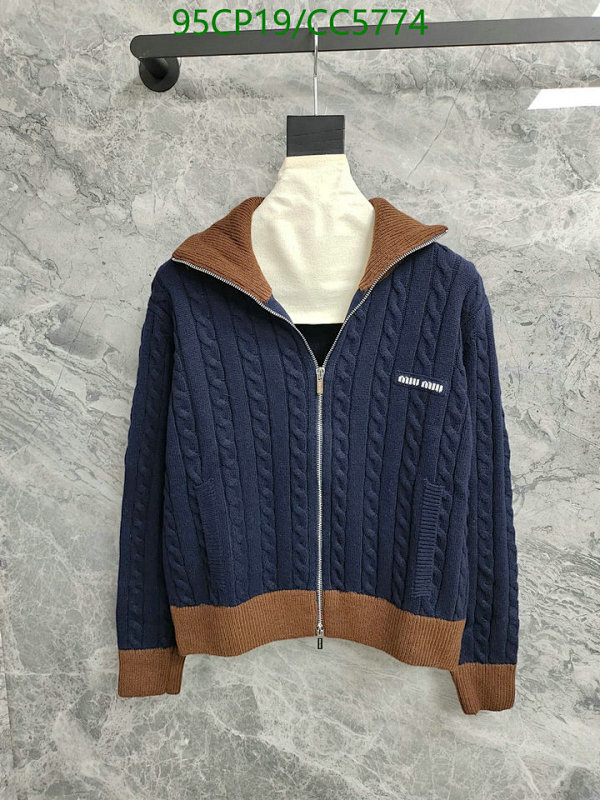 Miu Miu Women's Cable-Knit Zip-Up Cardigan - Stylish and Comfortable