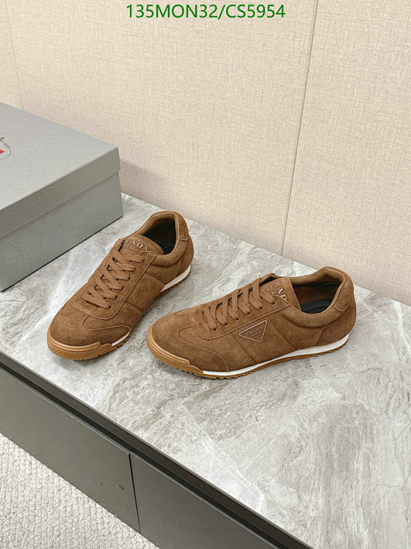 Prada Women's Brown Suede Sneakers, Cowhide & Sheepskin, EU35-44, Unisex