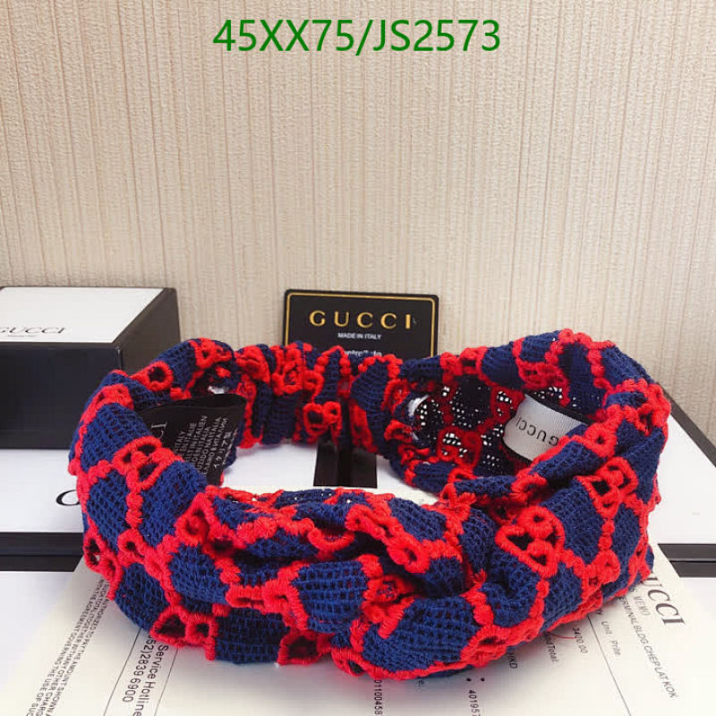 Gucci Headband in Blue and Red Knit - Stylish Hair Accessory, Comfortable Fit