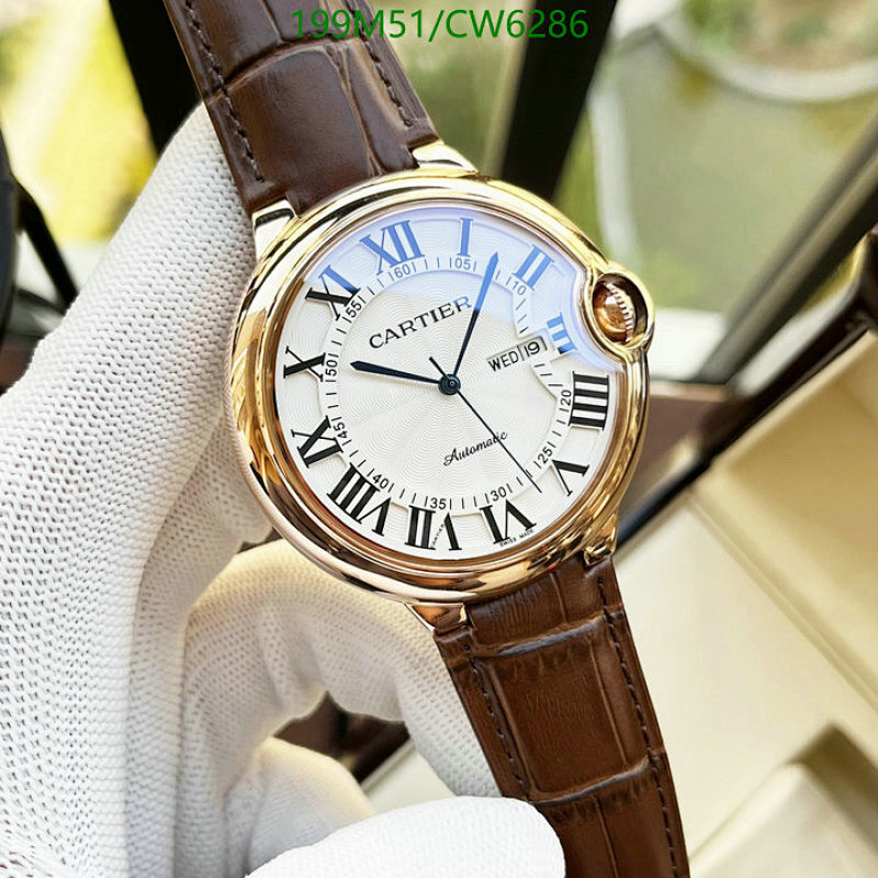 Cartier Ballon Bleu Automatic Watch - 44mm Stainless Steel & Leather