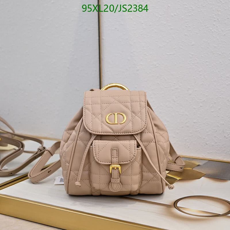 Dior 6302 Genuine Leather Mini Backpack, 19.5x18.5x8.5cm, Stylish and Compact