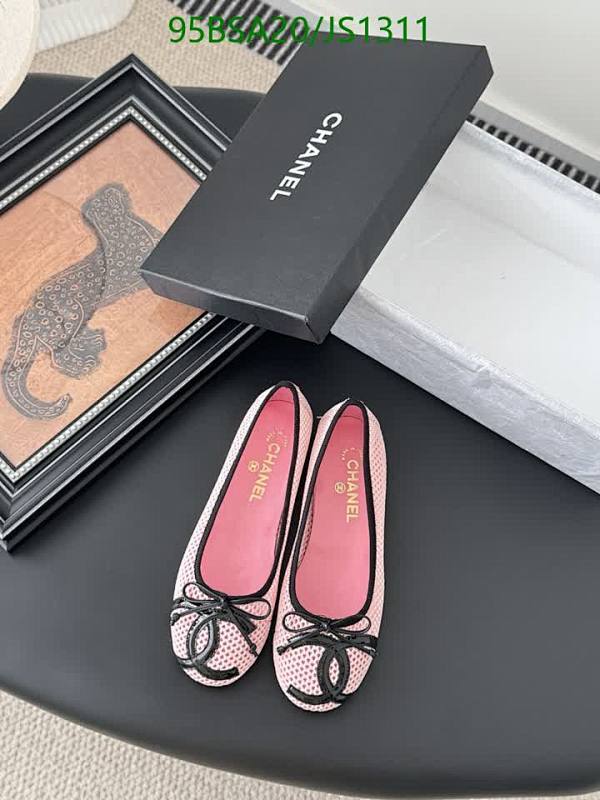 Chanel Women's Pink Sheepskin Ballet Flats with CC Logo - EU Size 35-43