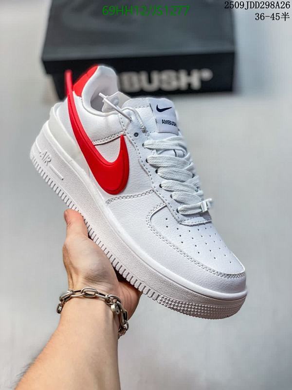 Nike Air Force 1 Low AMBUSH White Red JS1277 Unisex Shoes EU36-45 4 Nike Air Force 1 Low AMBUSH White Red Unisex Shoes, Size EU36-45