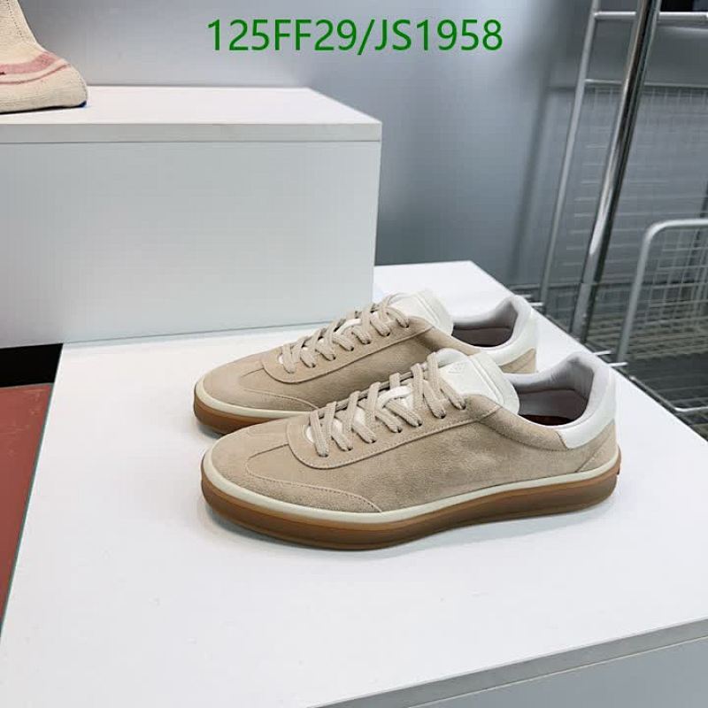 Loro Piana Women's Beige Suede Leather Sneakers Lace-up Shoes JS1958 Size EU35-45