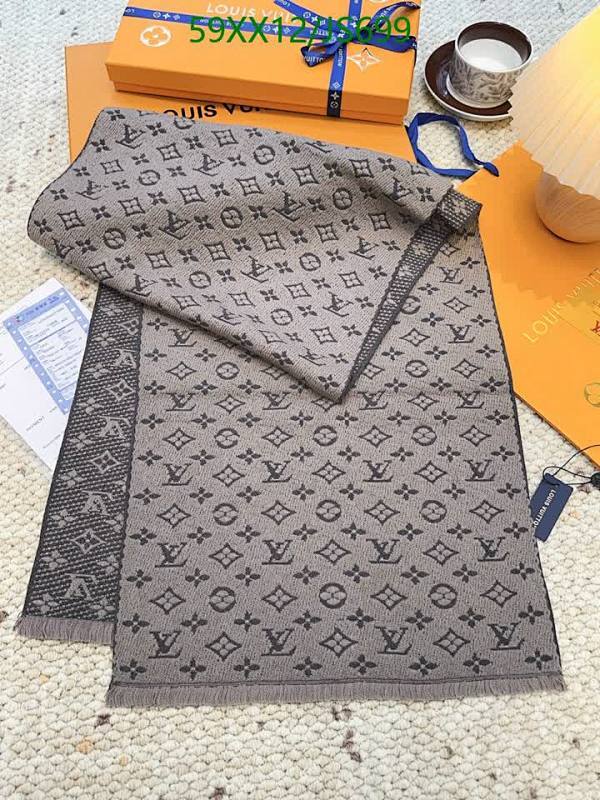 Louis Vuitton Wool Scarf,180cm, Classic Monogram Pattern - Stylish and Warm 5 Louis Vuitton Wool Scarf,180cm, Classic Monogram Pattern - Stylish and Warm