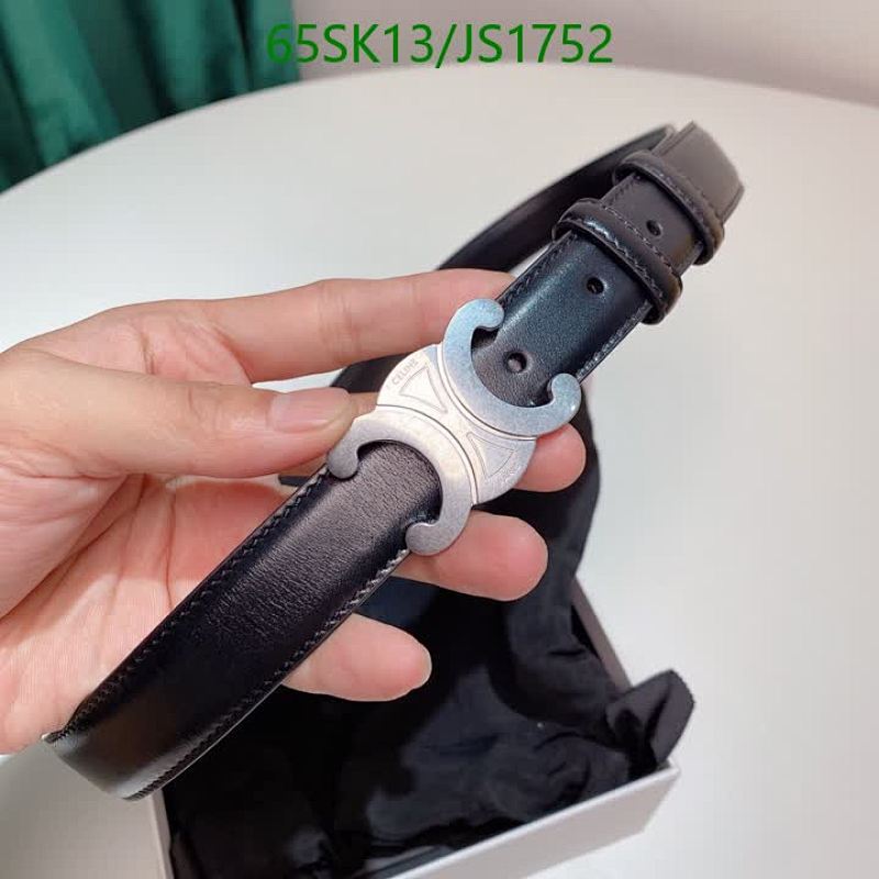 Celine Women's Triomphe Belt in Smooth Calfskin Leather - JS1752 - $65