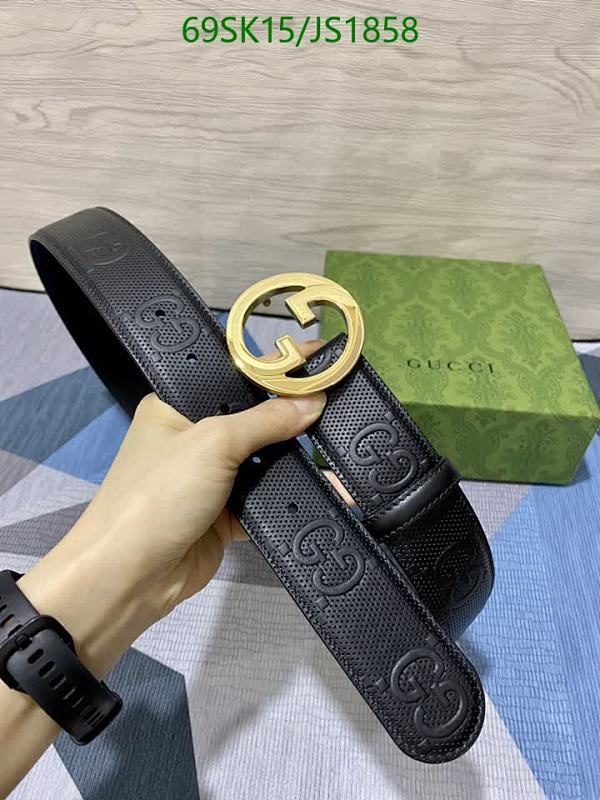 Gucci Belt In Black Leather With Golden Buckle, Perfect Gift For Him, 4.0cm