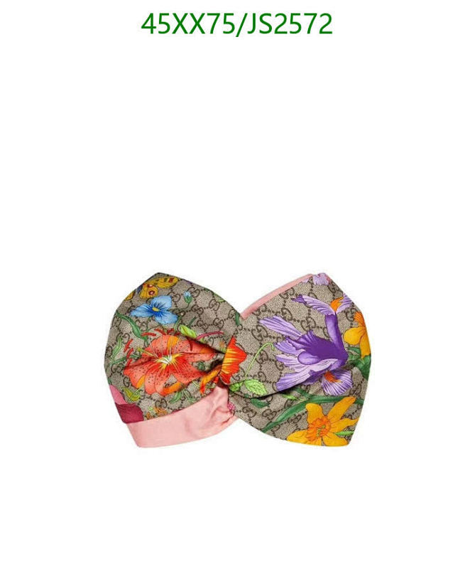 Gucci Floral Print Headband in Silk Twill, Luxury Hair Accessory for Women