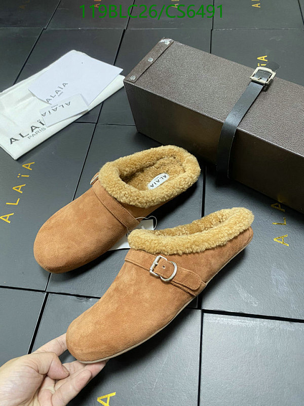 ALAIA Women's Wool & Sheepskin Mules - Comfortable and Stylish, EU35-41