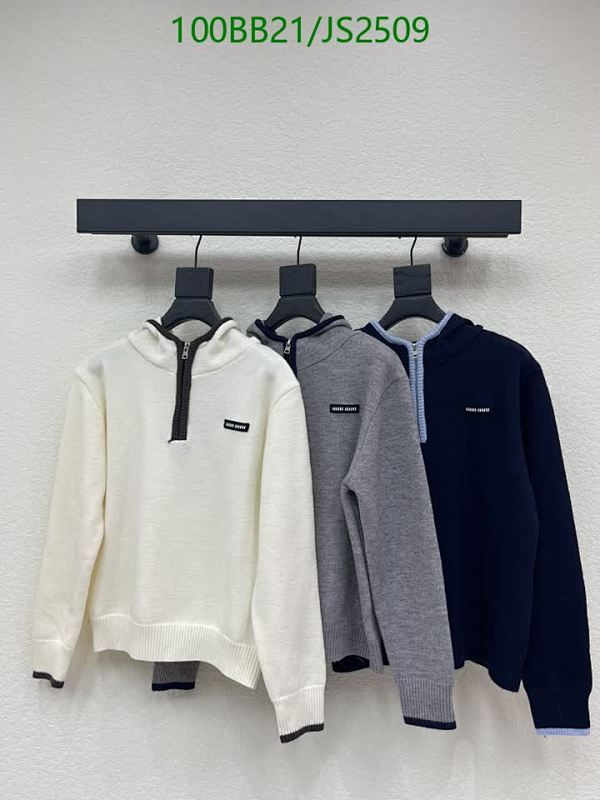 Miu Miu Women's Wool Blend Half-Zip Pullover Sweater | Casual Knitwear