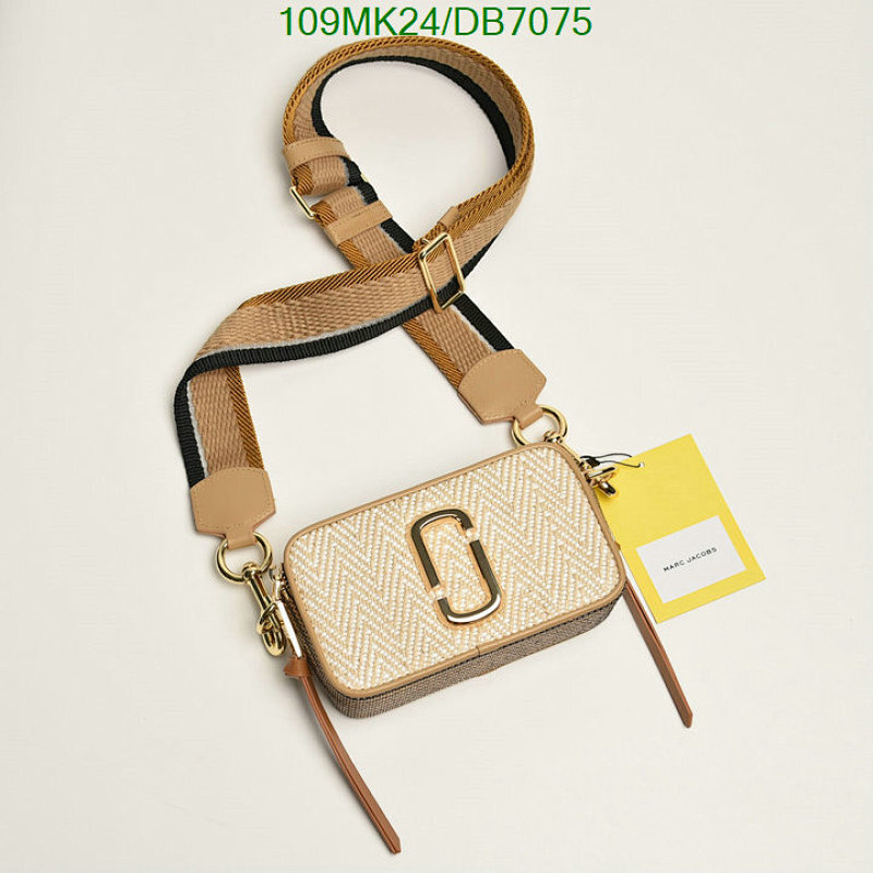Marc Jacobs Snapshot Woven Crossbody Bag, Canvas and Cowhide Leather, Beige