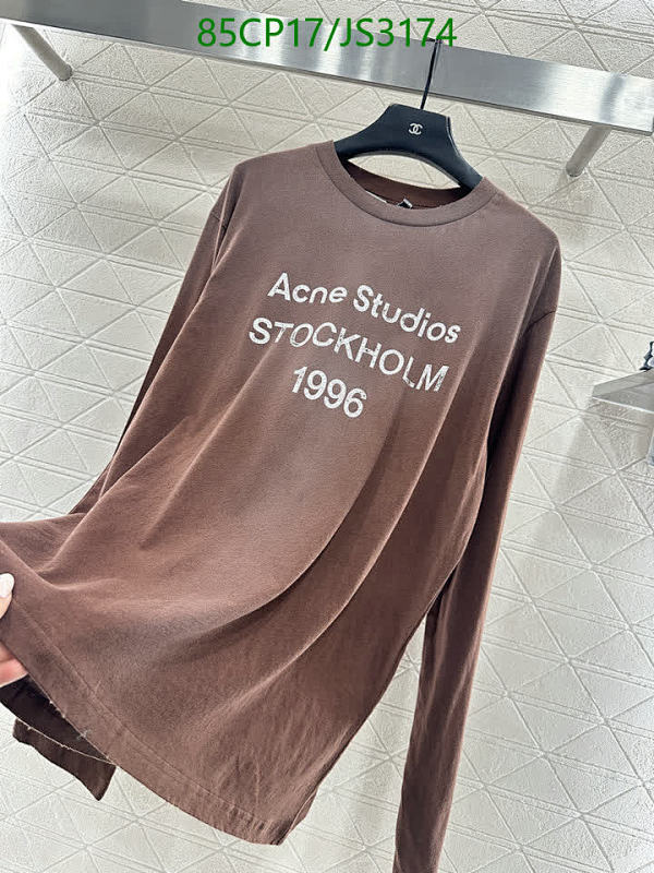 Acne Studios Stockholm 1996 Print Long Sleeve Cotton T-Shirt