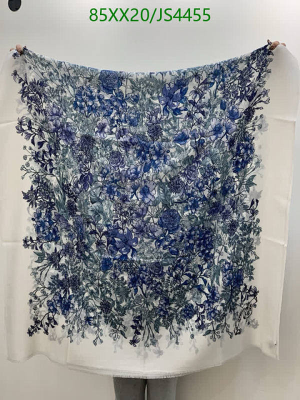 Dior Floral Cashmere Scarf, 100-200 CM - Elegant & Stylish Accessory