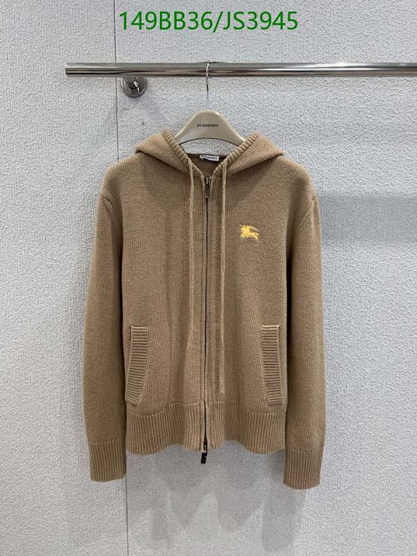 Burberry Wool Blend Zip-Up Hoodie With Embroidered Logo - Stylish and Warm