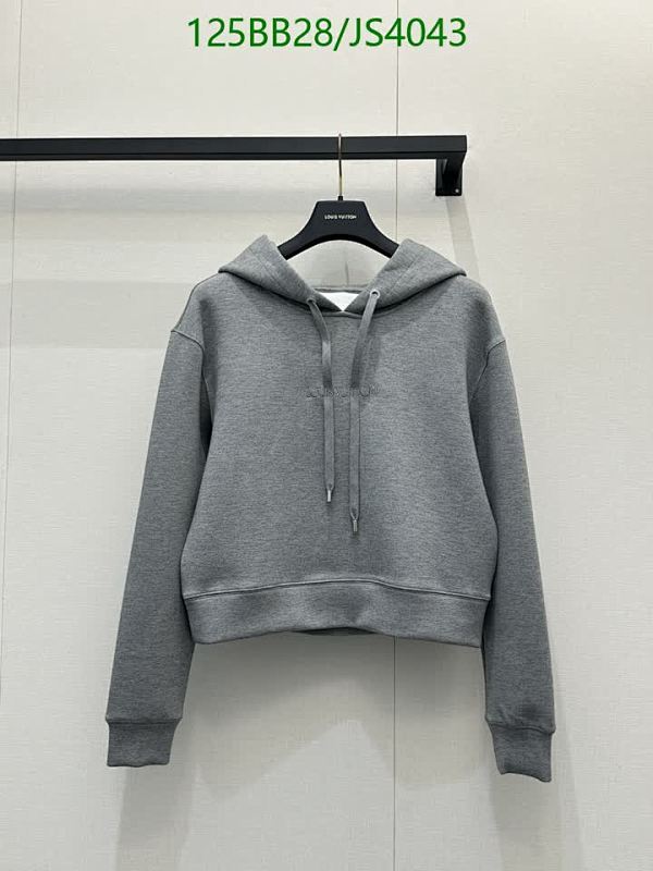 Louis Vuitton Women's Viscose Blend Cropped Hoodie - Casual Comfort