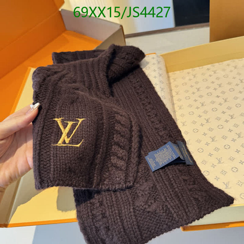 Louis Vuitton Wool Scarf, Luxurious Warm Winter Knitted Scarf 135-20CM