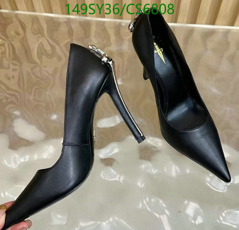 Cesare Paciotti Women's Black Leather Pointed Toe Stiletto Heel Pumps