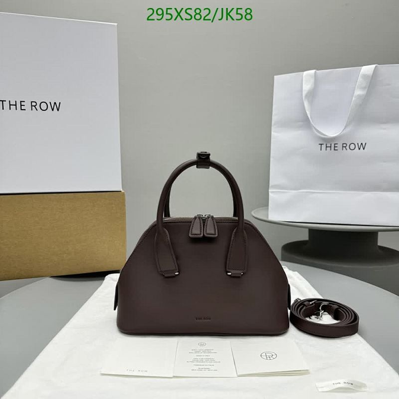 The Row 1846 Brown Cowhide Leather Top Handle Bag, 24*15.5*12CM 4 The Row 1846 Ladies Crossbody Bag Cowhide Leather 24*15.5*12CM Brown