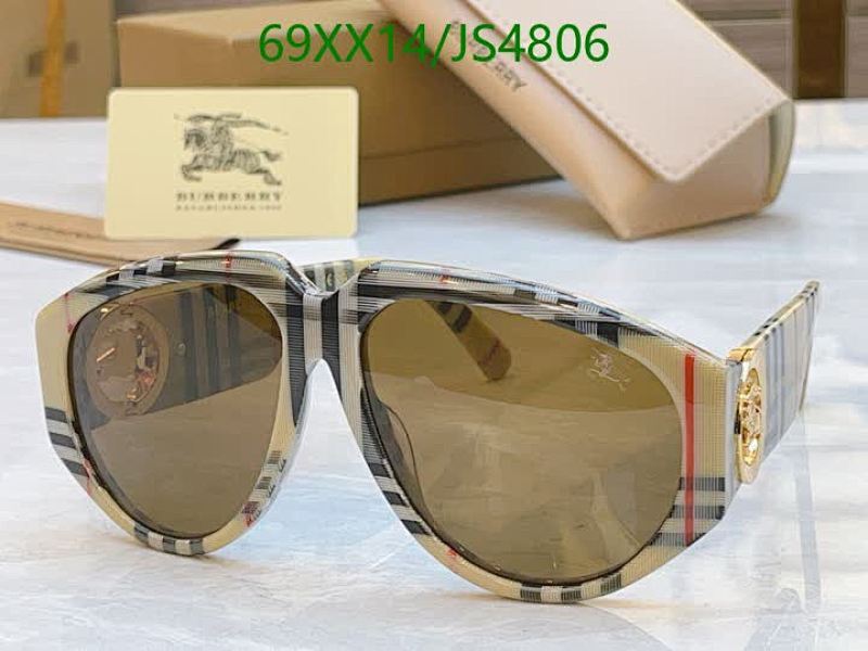 Burberry JS4806 Stylish Sunglasses, 60-15-140, Plaid Pattern, For Women