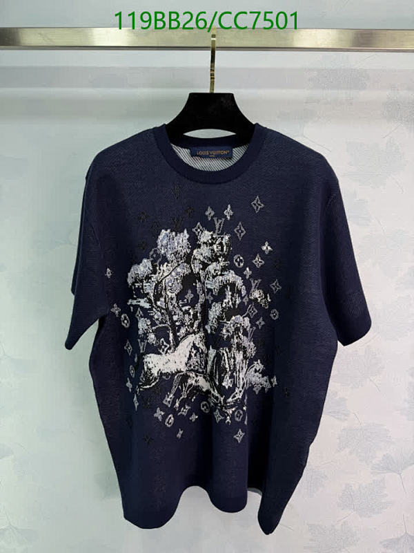 Louis Vuitton Men's Cotton T-Shirt with Fantasy Print - Casual Short Sleeve