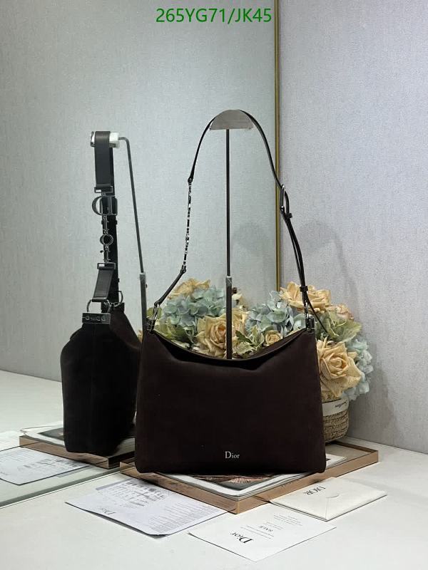 Dior Shoulder Bag Brown Genuine Leather, 33*27*9CM, Model 1412