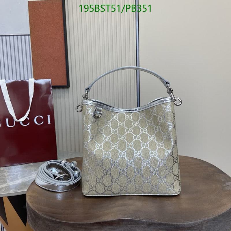 Gucci Handbag, 19*18*11CM, PVC and Genuine Leather, Model 815118 - Stylish & Chic