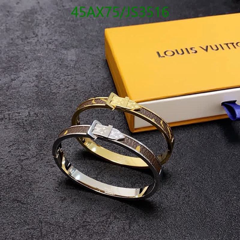 Louis Vuitton JS3516 Bracelet - Stylish Bangle with Iconic Design Elements