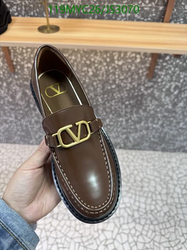 Valentino Women's Brown Leather Loafers with Gold-Tone Hardware, Size EU35-40