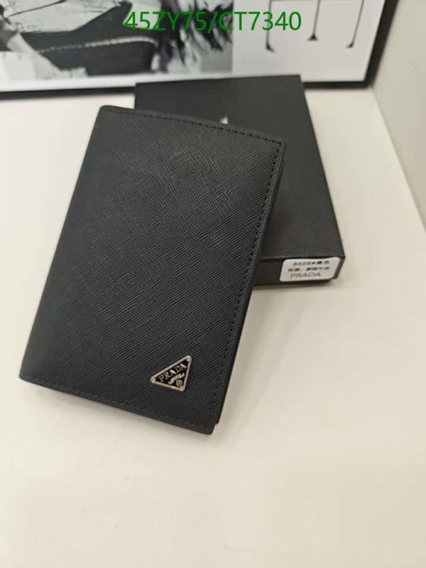 Prada Genuine Leather Bifold Wallet - Compact & Stylish, Model 8608