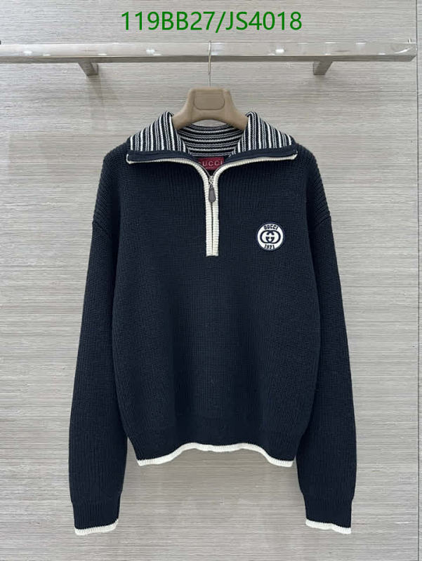 Gucci Wool Knit Half-Zip Pullover Sweater