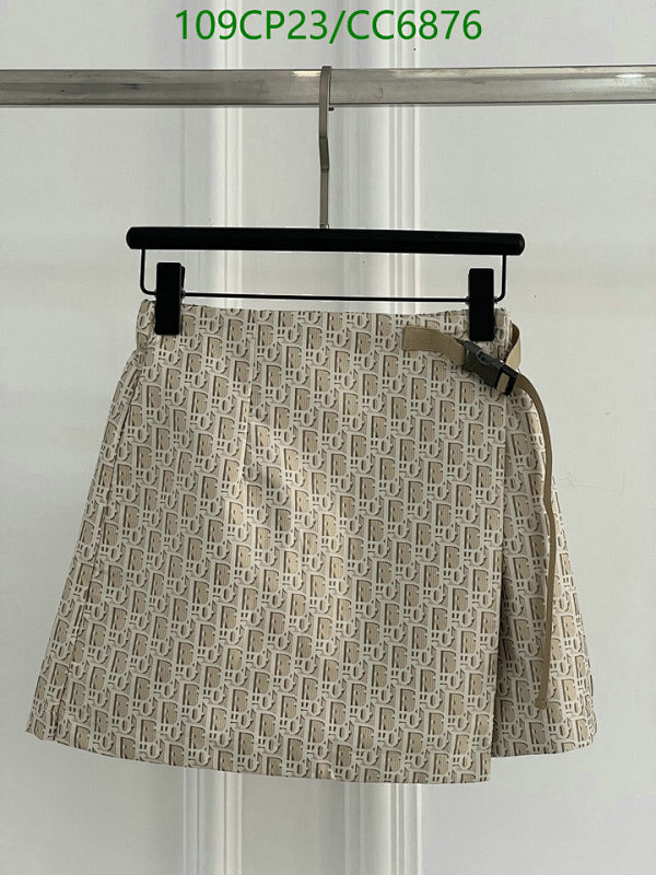 Dior Oblique Patterned Mini Skirt with Attached Belt - Designer Fashion