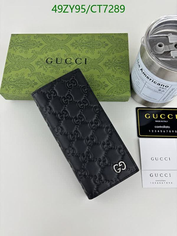 Gucci Men's Long Wallet Genuine Leather GG Pattern - Model 473918
