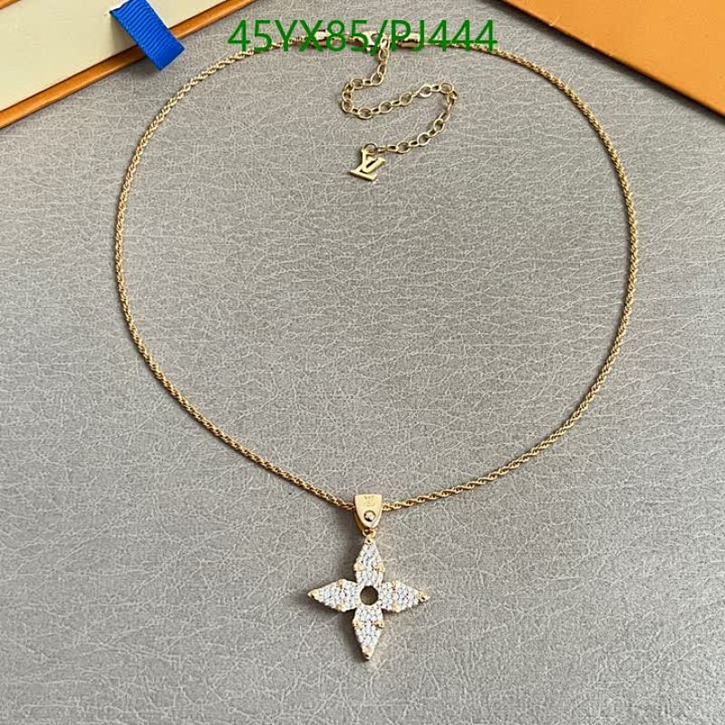 Louis Vuitton Golden Flower Necklace, Fine Jewelry with Sparkling Detail