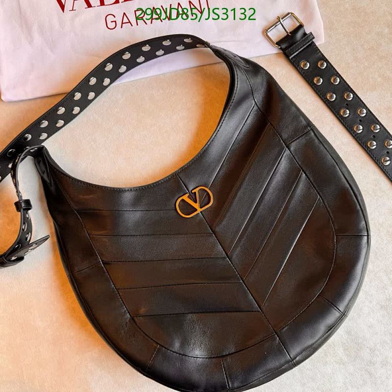 Valentino Hobo Bag in Black Sheepskin Leather with Gold Hardware, 35*27*4CM