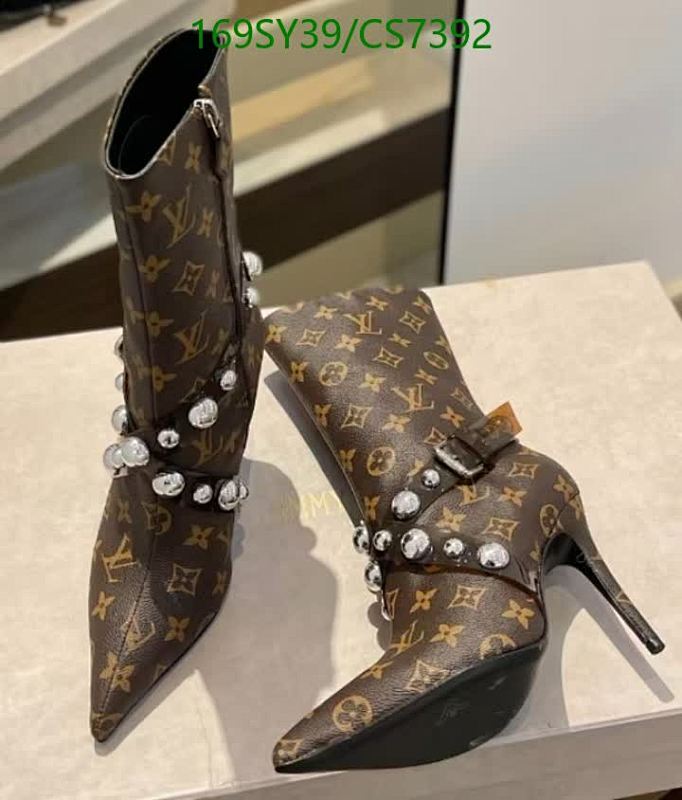Louis Vuitton Women's Brown Monogram Embellished Ankle Boots, Heel Height: 10CM