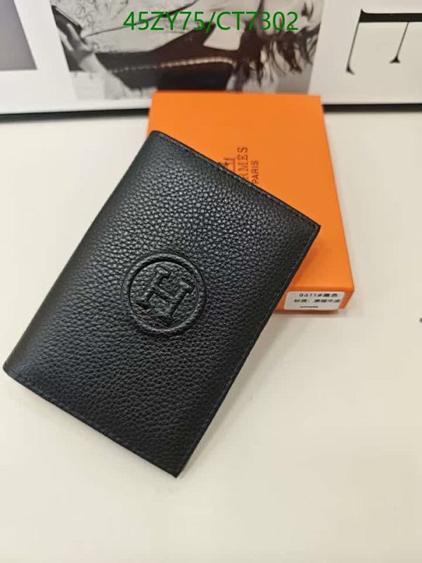 Elegant Hermes Genuine Leather Wallet - A Timeless Accessory (CT7302)