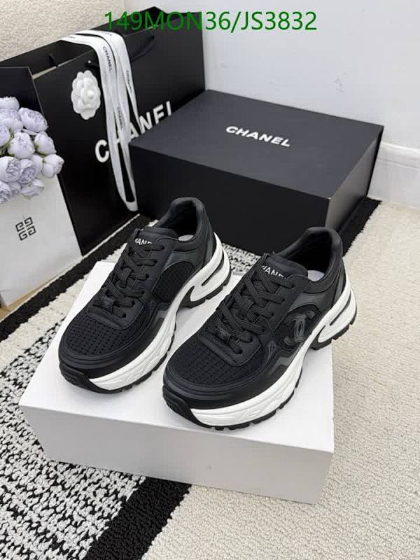 Chanel Women's Black Cowhide Sneakers - Style & Comfort (EU34-41)