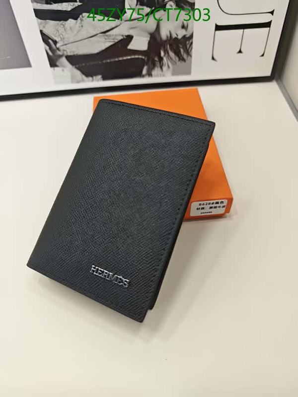 Hermes Genuine Leather Wallet - Compact and Stylish - Model 8628 (CT7303)