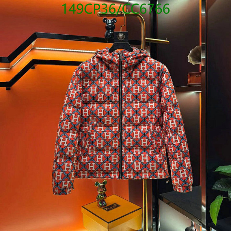 Hermes Men's Down Jacket with Signature Print | Warm & Stylish (M-4XL)