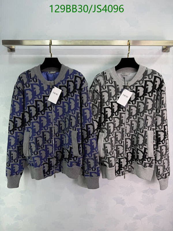 Dior Oblique Motif Wool Jacket Full Zip Up, Long Sleeve Coats, Size S-M-L