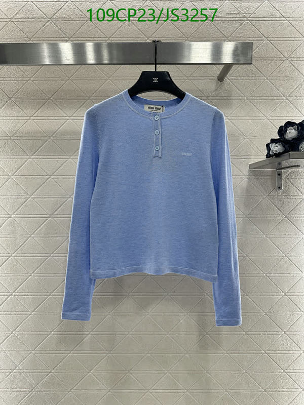 Miu Miu Wool Button-Down Long Sleeve Top - Stylish and Comfortable