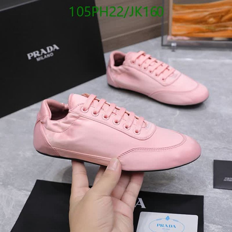 Prada Women's Pink Low-Top Sneakers, Lace-Up Style, Comfortable & Stylish Shoes