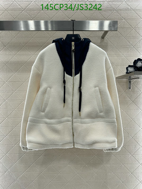 Elegant Chanel Wool Blend Zip-Up Hoodie - Cozy & Stylish Outerwear