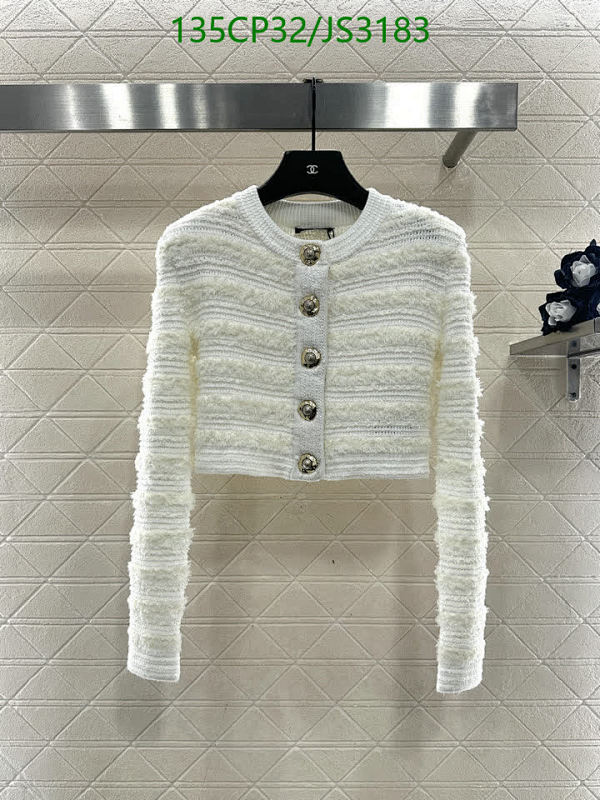 Elegant Knitted Cardigan by Balmain, Long Sleeve, Wool Material, Size S-M-L