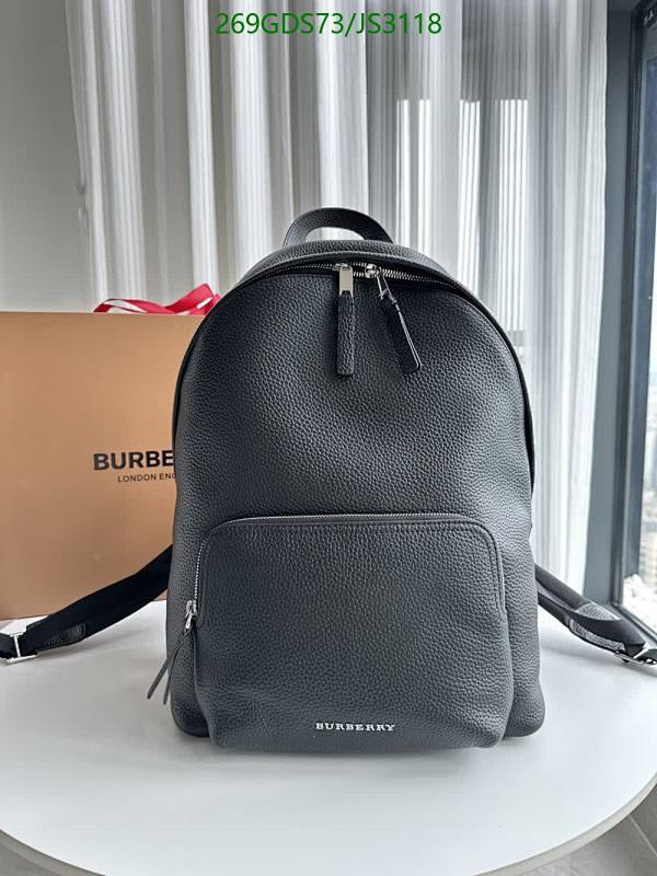 Burberry Leather Backpack, 40*29*15CM, Stylish and Functional - Perfect for Everyday