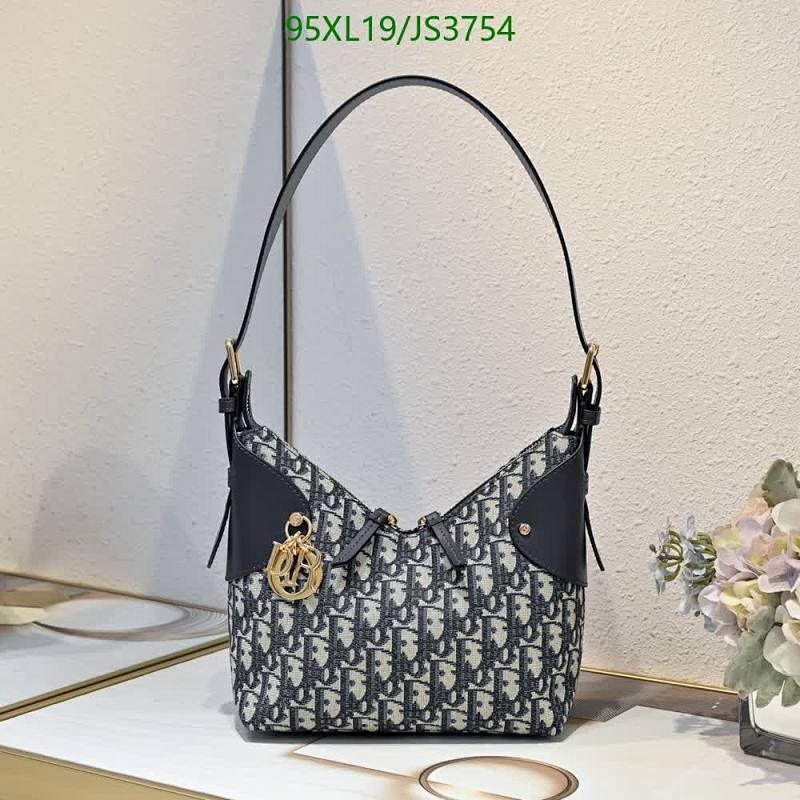 Dior Oblique Jacquard Mini Bobby East-West Bag, Blue Dior Oblique Embroidery