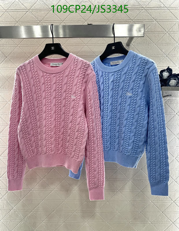 Elegant Dior Knit Sweater, Cozy Cashmere Blend, Classic Style - $109