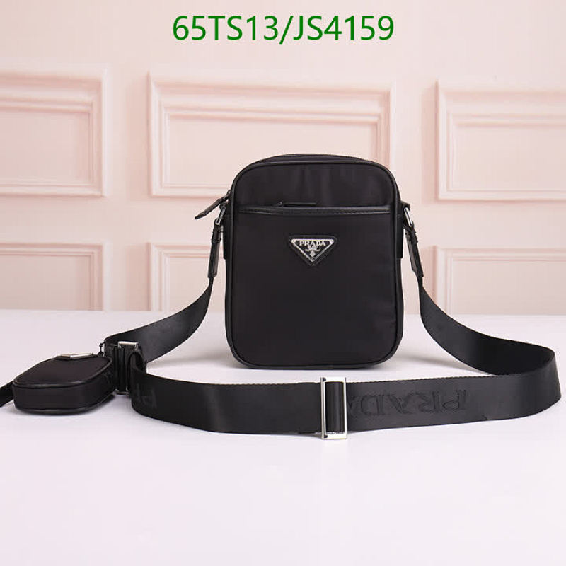Prada Black Nylon & Leather Reporter Crossbody Bag | Model 2112
