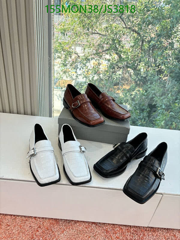 Balenciaga Women's Leather Loafers - Stylish Buckle Detail, EU35-40